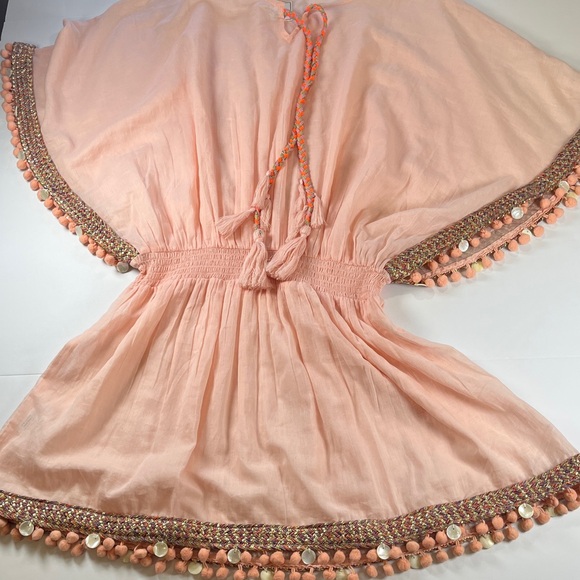 Shiraleah Other - Shiraleah Chicago Dede 100% Cotton Coverup One Size in Pink